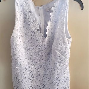 Loft.Lace white dress